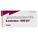 ラメテック Lametec-100 DT、ジェネリックラミクタール、ラモトリジン分散性100mg 箱
